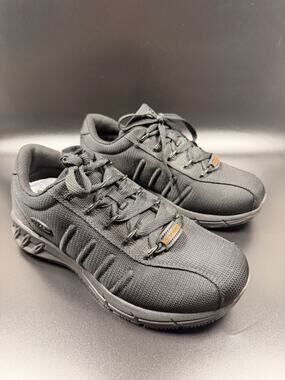 Lugz Men's Grapple Slip-Resistant Work Sneaker Black Ballistic Nylon Size 8